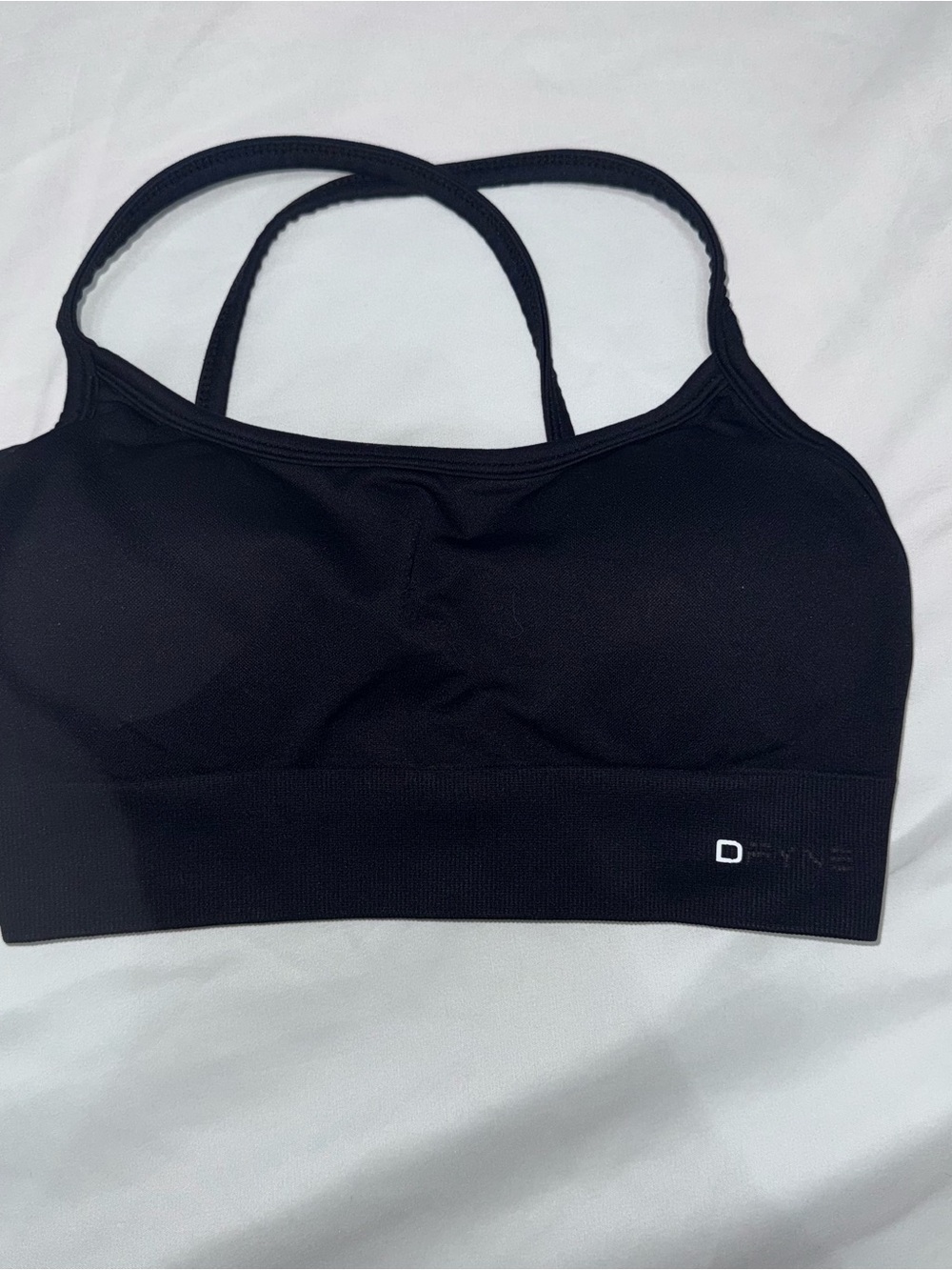 DFYNE Black Sports Bra
